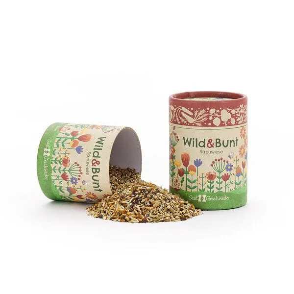 Die Stadtgärtner Die Stadtgärtner Wild & Bunt I Blumenmischung und Samenmischung I Streuwiese I Geschenk für Gärtner und Naturfreunde – Produktbild 2 von 2