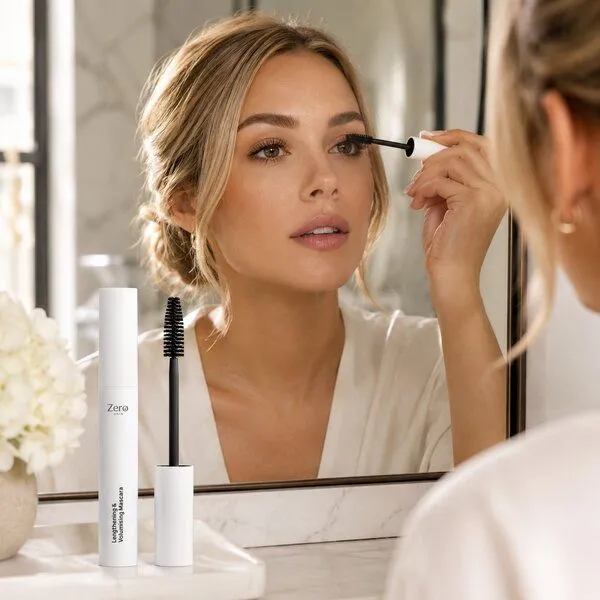 Zero Skin Zero Skin Lengthening & Volumizing Mascara - 6 ml, pflegend mit Peptiden – Produktbild 2 von 4