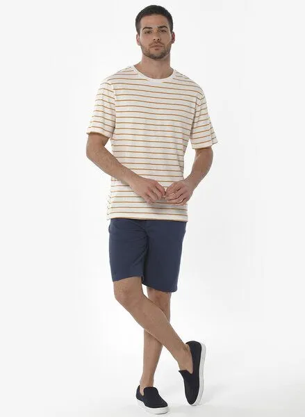 ORGANICATION ORGANICATION Five-Pocket-Shorts aus Bio-Baumwolle, Blau(navy), – Produktbild 2 von 4