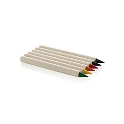 XD Collection Micki GRS Infinity 6-teiliges Buntstift-Set, weiß – Produktbild 1 von 1