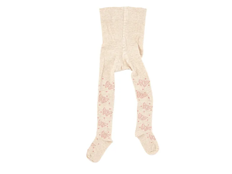 grödo Babystrumpfhose Baumwolle (kbA) beige-melange Gr. 02, Natur, braun, – Produktbild 1 von 1