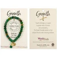 Worldfinds Worldfinds Kantha Armband "Connection", Grün, – Produktbild 1 von 1