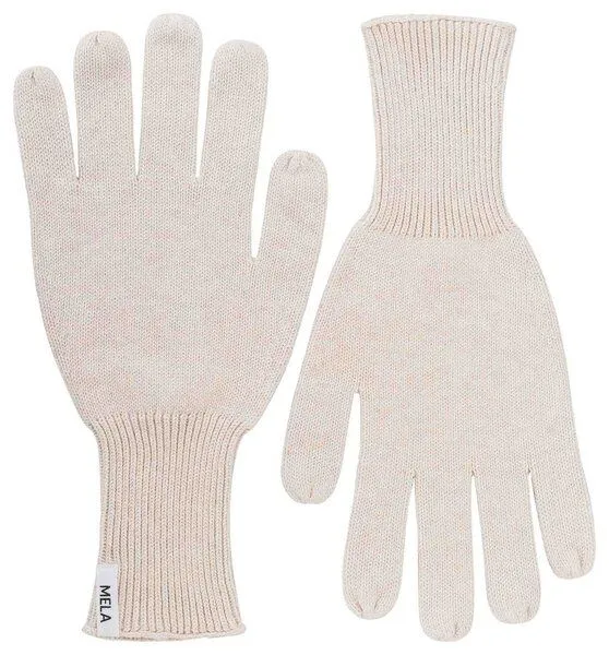 MELA Strick Handschuhe RISHI | von MELA | Fairtrade & GOTS zertifiziert, Cream melange, – Produktbild 1 von 4