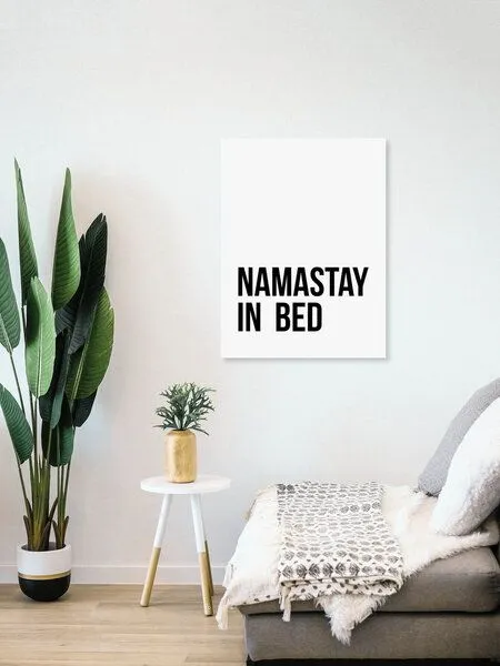Photocircle Photocircle Poster / Leinwandbild - Namastay in Bed No5 – Produktbild 4 von 4