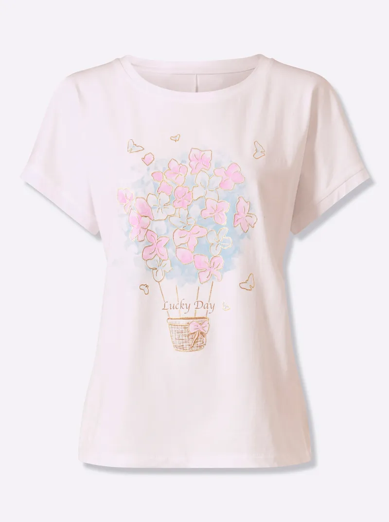 heine Kurzarmshirt weiß, Weiß, – Produktbild 1 von 2