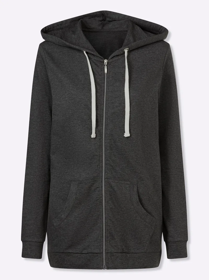 Witt Sweatjacke, Anthrazit-meliert, – Produktbild 1 von 2