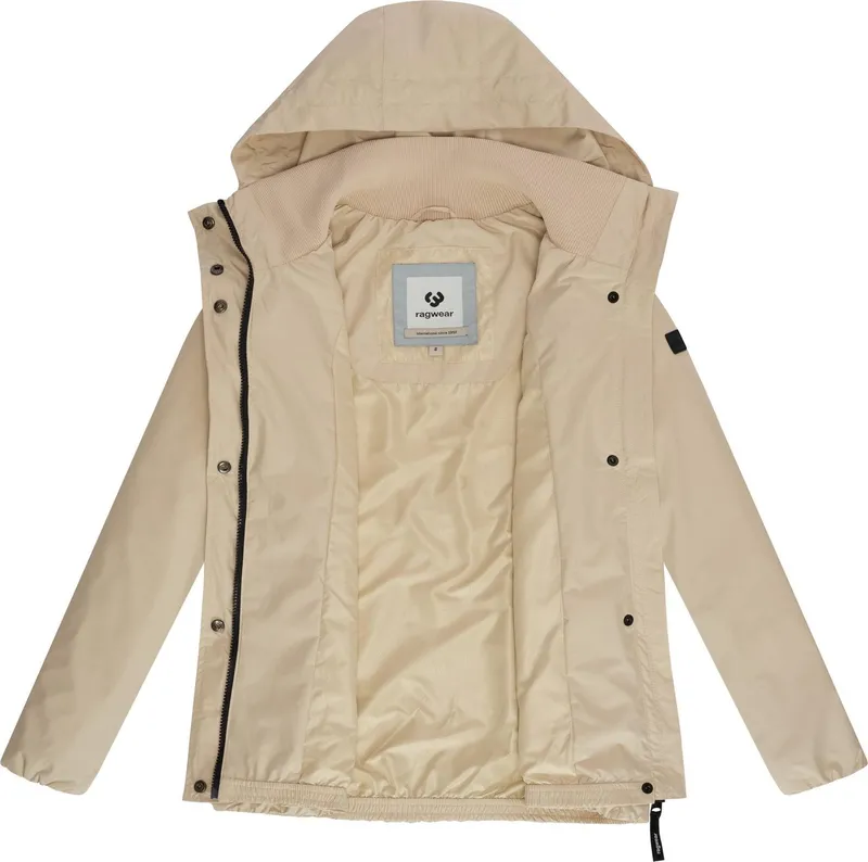 ragwear ragwear Outdoorjacke Sunniva A Wasserdichte und atmungsaktive Übergangsjacke, Beige, – Produktbild 1 von 5