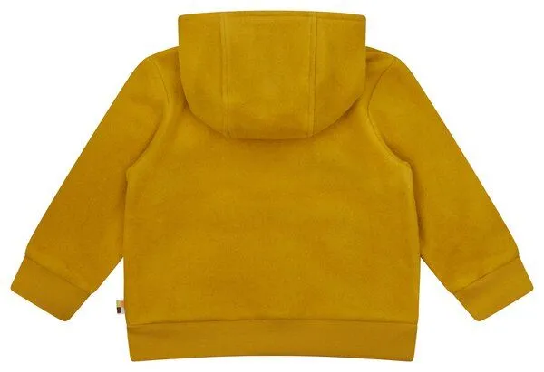 loud + proud loud + proud Babys & Kinder Jacke aus Baumwoll-Fleece, GOTS-zertifiziert, Curry(gelb), – Produktbild 2 von 3