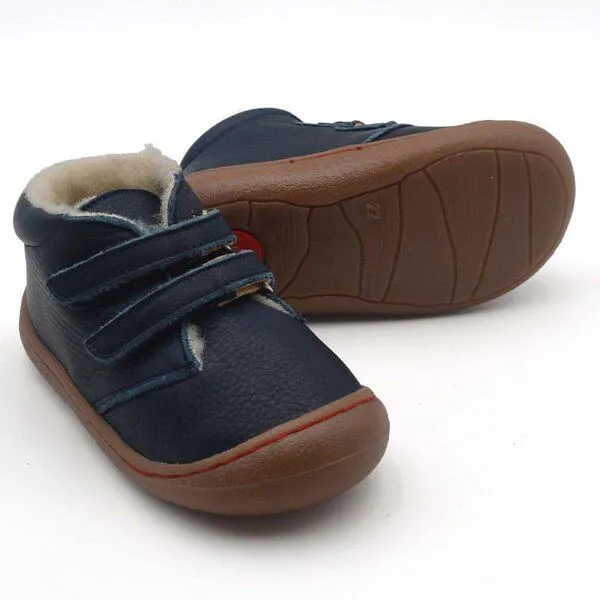 Pololo Pololo Lauflern-Winterschuh "Nino" mit weichem Wollfutter (Bio), Blau, – Produktbild 3 von 3