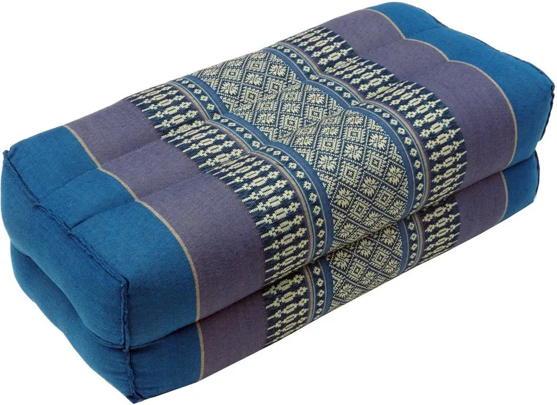 Guru-Shop Meditationskissen Meditationskissen, Blockkissen, eckiges Yoga.., Blau, – Produktbild 1 von 2