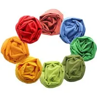 HANS NATUR Spieltücher Bio-Baumwolle 8er-Set, 50 x 50 cm bunt – Produktbild 1 von 1