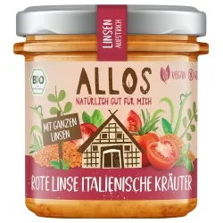 Allos Allos Brotaufstrich mit roten Linsen & italienischen Kräutern – Produktbild 1 von 1