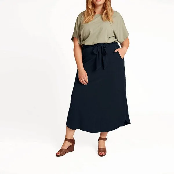 WiDDA berlin WiDDA berlin Rock TULIP aus TENCEL Modal Jersey in NAVY – Produktbild 2 von 4
