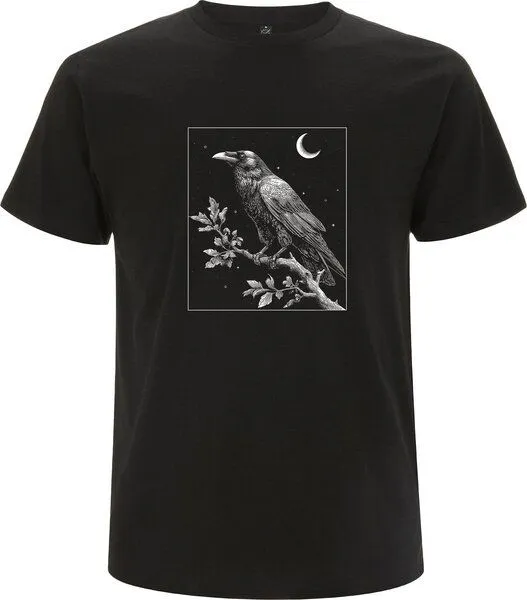 Spreecult Spreecult Rabe - Bio und Fair - Männer Unisex T-Shirt, Schwarz, – Produktbild 2 von 2