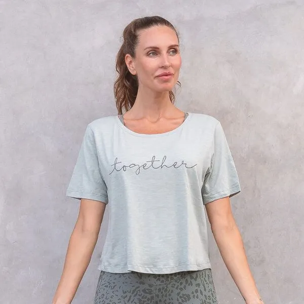 Jaya Jaya TOGETHER - Damen - Weiches loose-cut Shirt aus 100% Bio-Baumwolle, Duskblue/blau, – Produktbild 1 von 2
