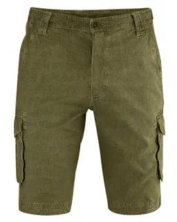 HempAge Hempage Herren vegan Cargo Shorts Torfbraun Grün – Produktbild 1 von 1