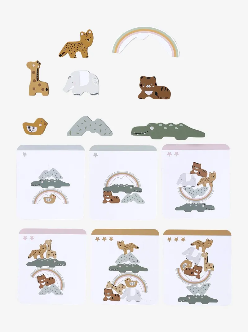 Vertbaudet Balancierspiel TANSANIA aus Holz FSC® für Kinder, Braun, – Produktbild 4 von 4