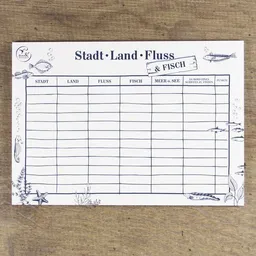 Bow & Hummingbird Bow & Hummingbird Block Stadt, Land, Fluss & Fisch – Produktbild 1 von 1