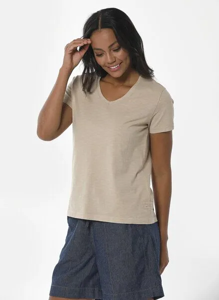 ORGANICATION ORGANICATION Naturel Dyed T-Shirt aus Bio-Baumwolle, Walnut husk, – Produktbild 1 von 4