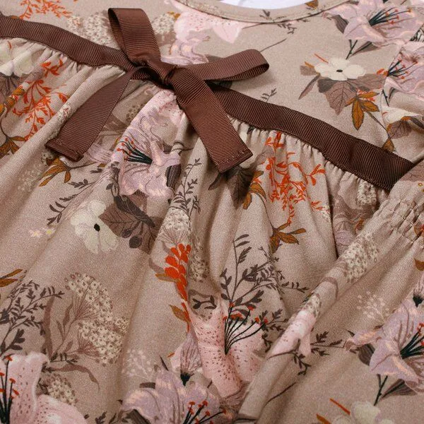 Fred's World by Green Cotton Fred's World by Green Cotton Kleid beige mit Blumendruck, Natural, – Produktbild 2 von 2
