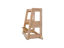tiSsi® Zwillings Lernturm Felix, mitwachsend, Buche massiv 54 x 91 x 45 cm, natur – Produktbild 1 von 1