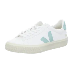 Veja Veja Damen-Sneaker Campo Chromefree Extra White/Matcha – Produktbild 1 von 1