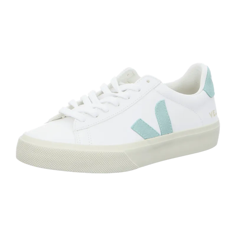 Veja Veja Damen-Sneaker Campo Chromefree Extra White/Matcha – Produktbild 1 von 8