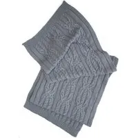 Will's Vegan Shop Will's Vegan Shop Geflochtene Strickschal Grau Knit Womens – Produktbild 1 von 1
