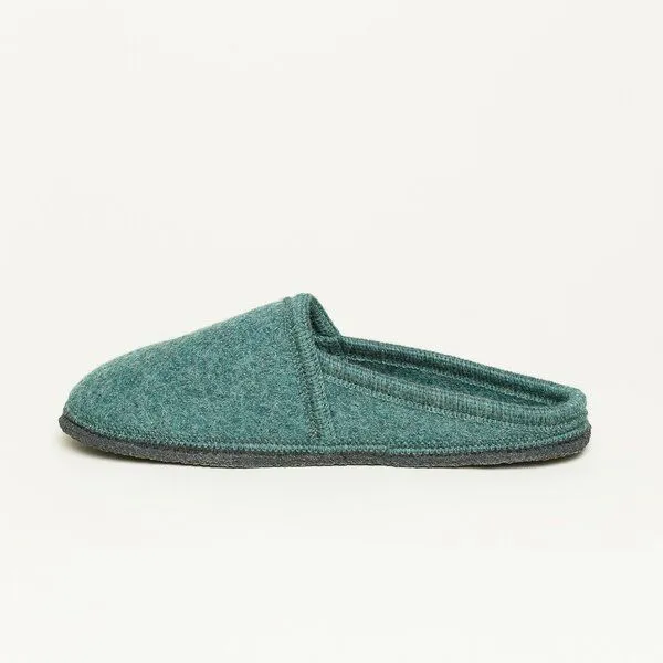 Gottstein Gottstein Filz-Hausschuh Villach - Pantoffel für Damen & Herren aus 100% Schurwolle, Dunkel-grün, – Produktbild 3 von 4