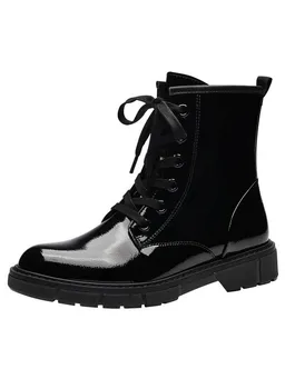Marco Tozzi Marco Tozzi Vegan, MT FEEL ME mit Blockabsatz Blockabsatz Schnürstiefelette Vegan – Produktbild 1 von 1