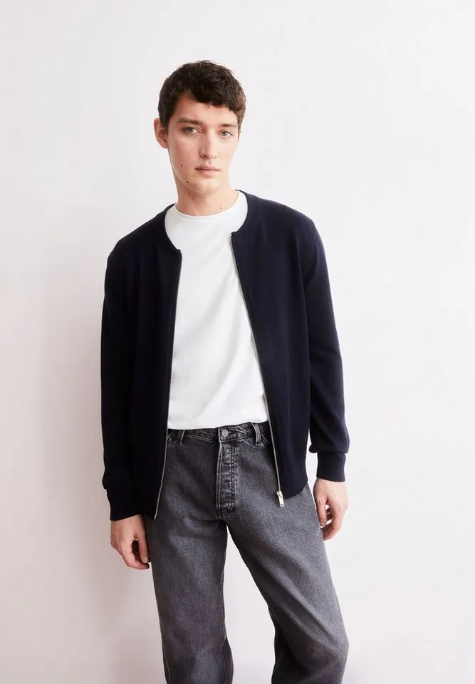 ARMEDANGELS ARMEDANGELS Cardigan AGAAMON Cardigan aus Bio-Baumwolle (Blousonkragen, Regular Fit), Blau, – Produktbild 5 von 5