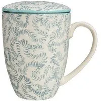 Tranquillo Tranquillo Tasse mit Teesieb RUSTIC 400 ml, Blau, – Produktbild 2 von 5