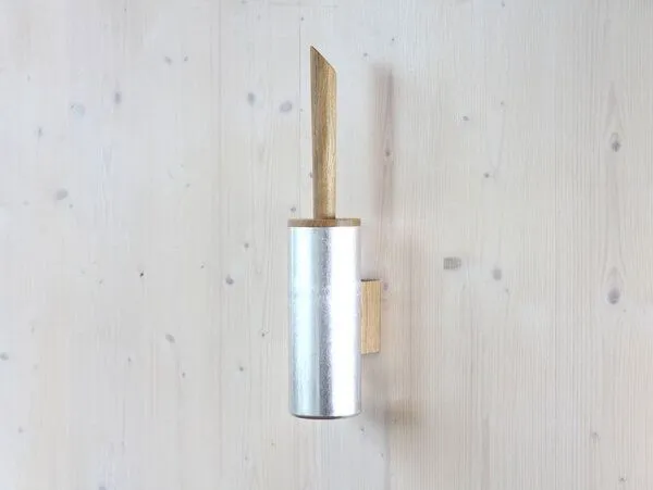 werkvoll by Lena Peter werkvoll by Lena Peter Holz Wand WC-Bürste FIRE, Silber, – Produktbild 1 von 5