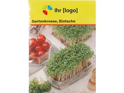 Bio Samentütchen 'Kresse' mit 1-4 farbigem individuellem Aufdruck – Produktbild 1 von 1