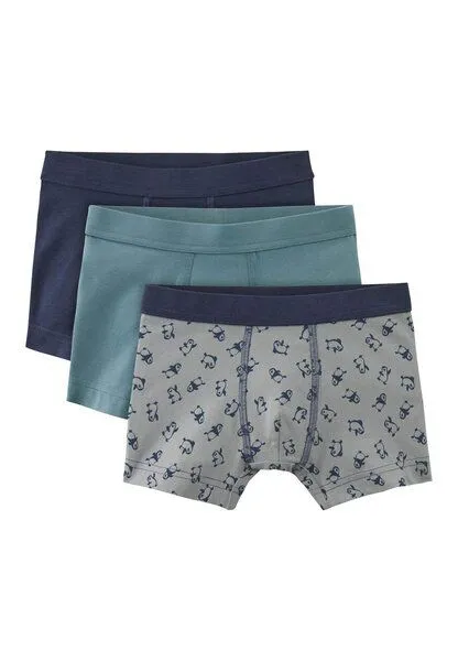 hessnatur hessnatur Jungen Pants Regular Cut 3er-Pack aus Bio-Baumwolle, Sturmblau, – Produktbild 2 von 2