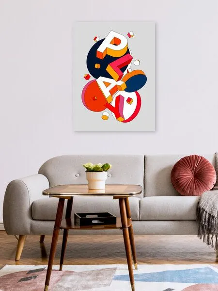 Photocircle Photocircle Poster / Leinwandbild - PLAY Typography – Produktbild 2 von 4