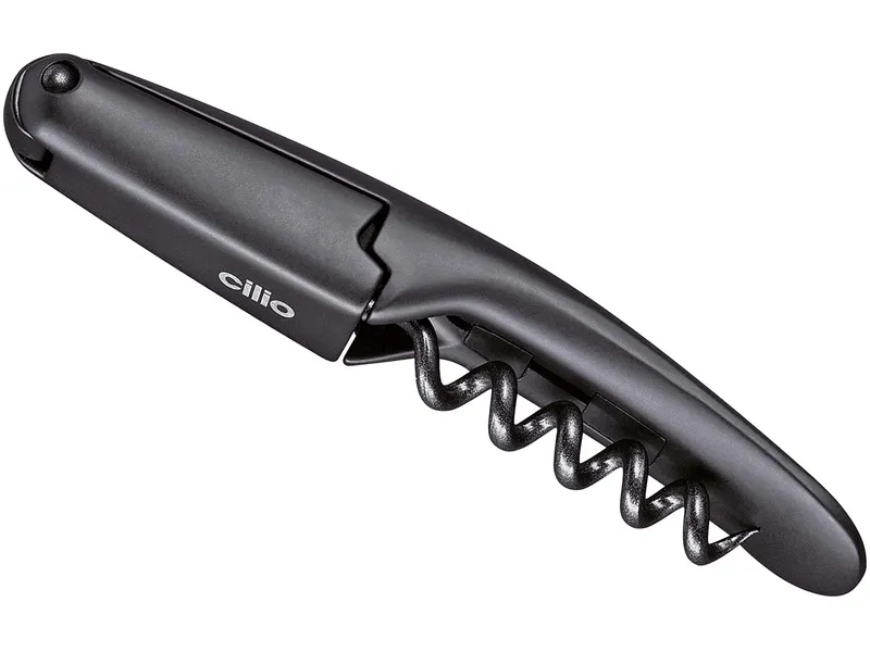 cilio cilio Kellnermesser "RISERVA" mit Korkenzieher und Folienschneider, schwarz – Produktbild 1 von 1