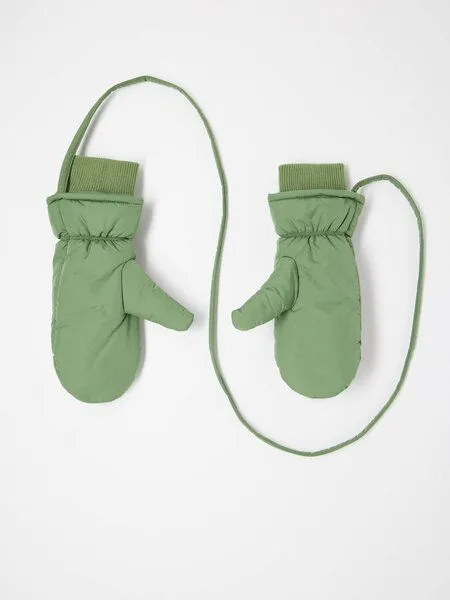 LANIUS LANIUS Wattierte Handschuhe aus recyceltem Polyester, Sage, – Produktbild 2 von 4