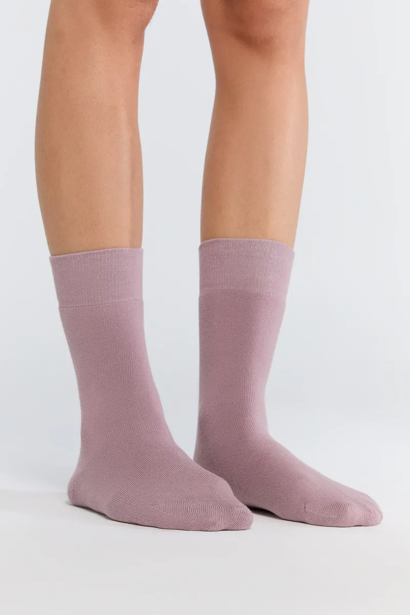 Albero Natur Albero Natur Damen vegan Multipack 6x Frottee Socken Beere, Rosa, – Produktbild 2 von 2