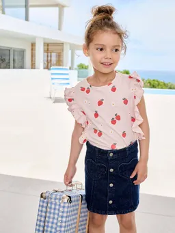 Vertbaudet Mädchen Jeansrock mit Knöpfen – Produktbild 1 von 1