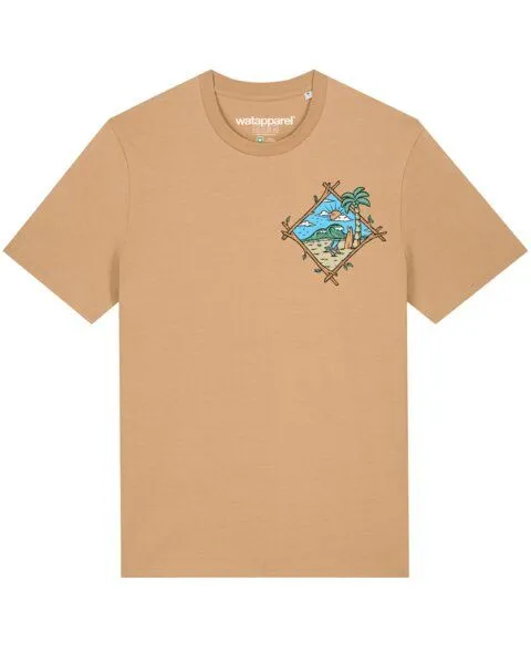 watapparel watapparel T-Shirt Unisex Beach is calling, Latte, – Produktbild 1 von 3