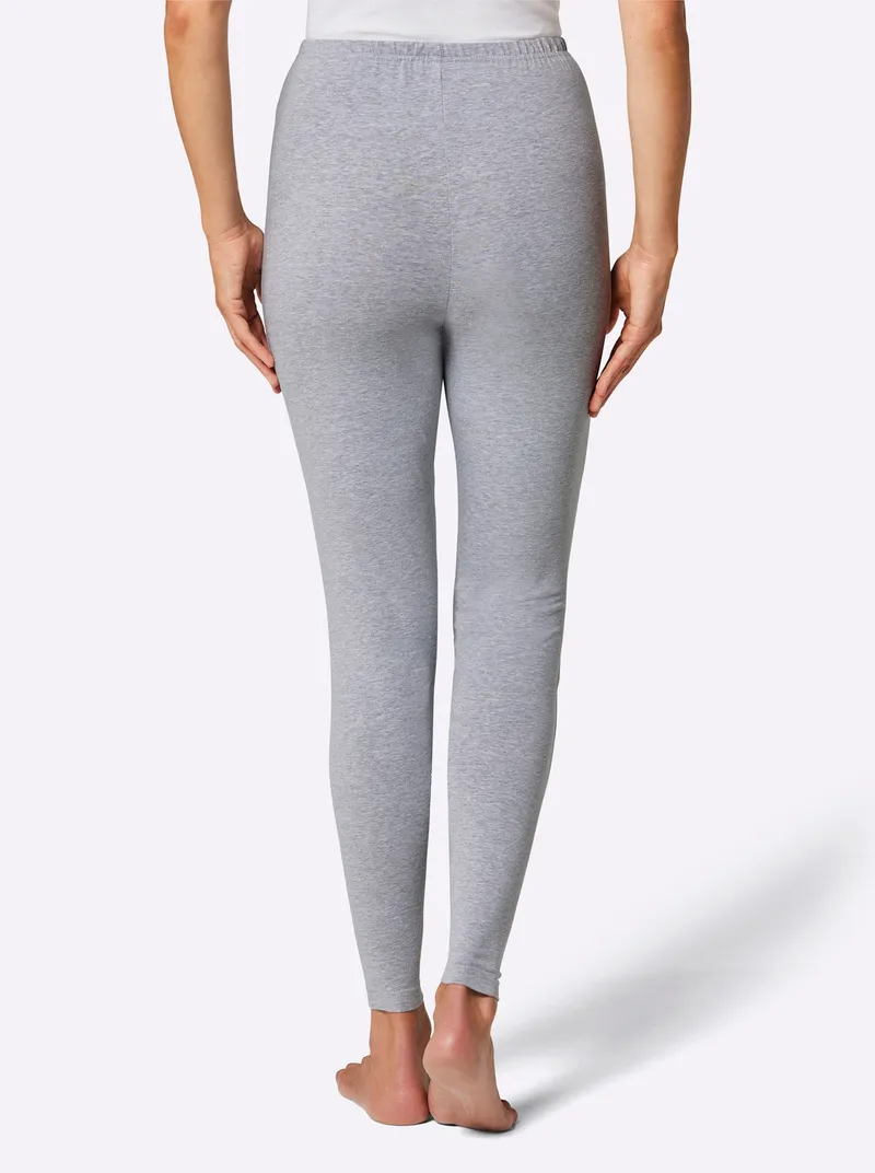 feel good Leggings grau-meliert, Grau-meliert, – Produktbild 2 von 3
