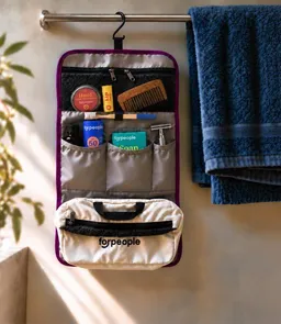 forpeople forpeople Kulturtasche zum Aufhängen – mit abnehmbarer Mini-Pouch – Produktbild 1 von 1