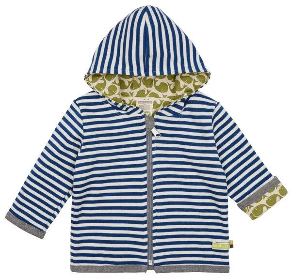 loud + proud loud + proud Babys & Kinder Wendejacke, GOTS-zertifiziert, Ultramarine (blau), – Produktbild 1 von 3