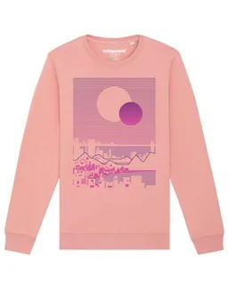 watapparel watapparel Sweatshirt Unisex Sun and Moon Skyline – Produktbild 1 von 1