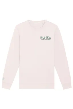 Inaska Inaska Damen vegan Pullover Inaska Unisex Vintage Weiß Dunkelgrün – Produktbild 1 von 1