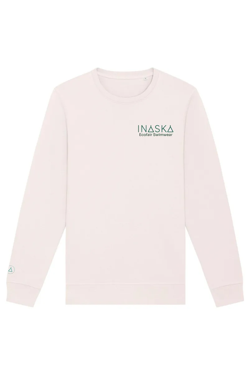 Inaska Inaska Damen vegan Pullover Inaska Unisex Vintage Weiß Dunkelgrün, Weiß, – Produktbild 1 von 2