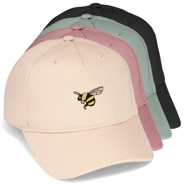 LIGARTI Bestickte Cap – Brumhilde die Hummel – LIGARTI Tiermanufaktur, Mintgrun, – Produktbild 2 von 4