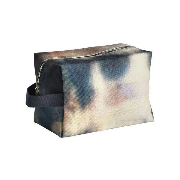 La Cerise sur le Gâteau La Cerise sur le Gâteau Cube Kulturtasche | Kosmetiktasche aus Bio-Baumwolle, Batik, – Produktbild 2 von 2
