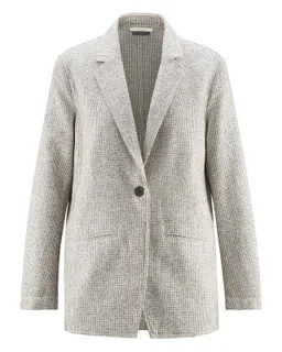 HempAge Hempage Damen vegan Blazer Pepita Natural – Produktbild 1 von 1